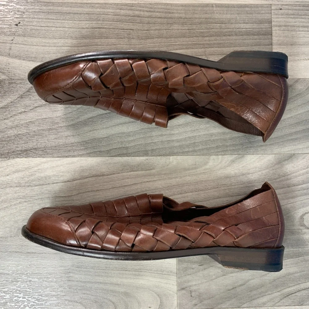 Cole Haan Resort Huarache Vintage Woven Leather Sandals Mens 10.5 D Shoes 09237